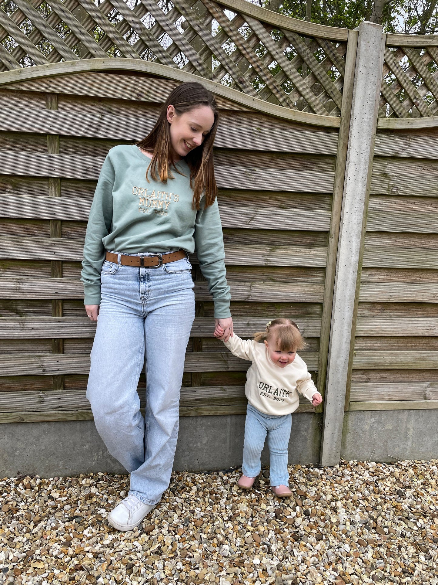 Mama and Me Personalised Varsity Mama Sweaters