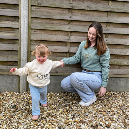 Mama and Me Personalised Varsity Mama Sweaters