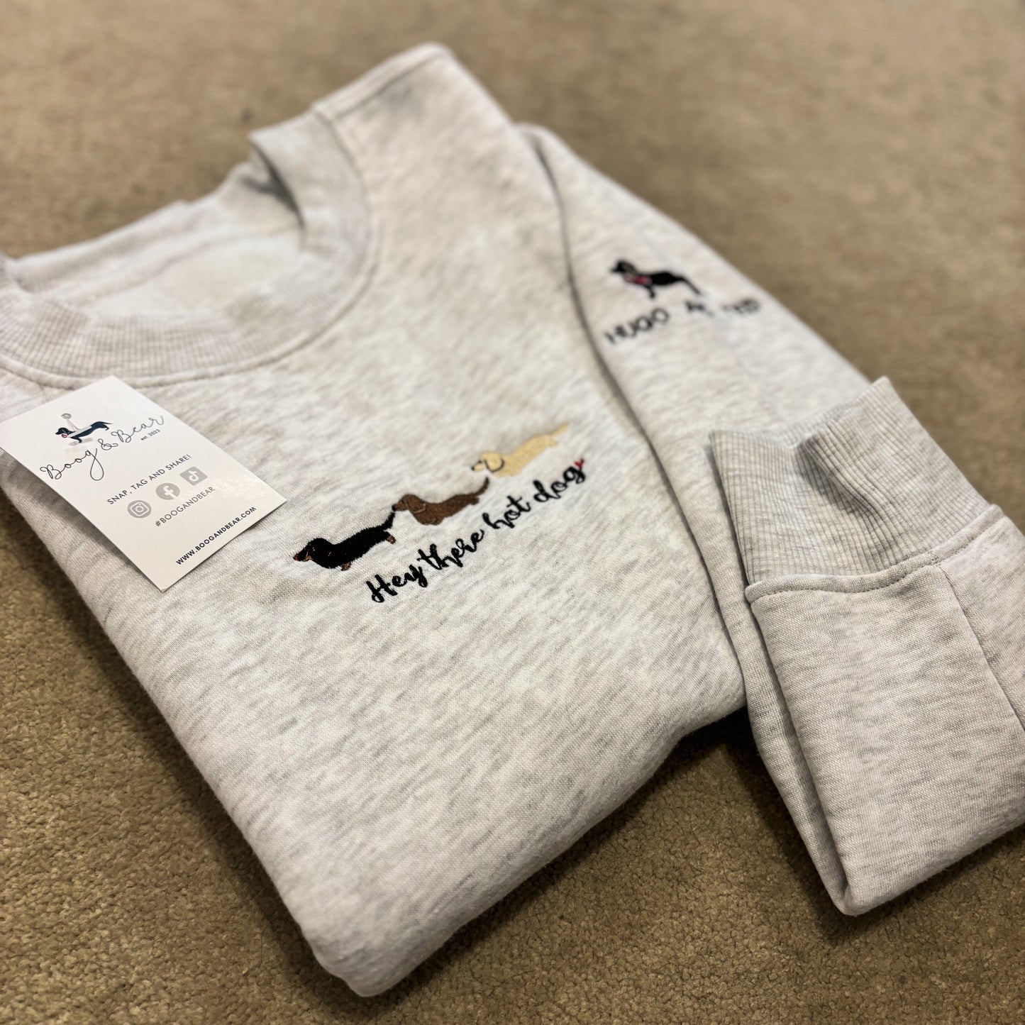 'Hey There Hotdog' Personalised Sweater
