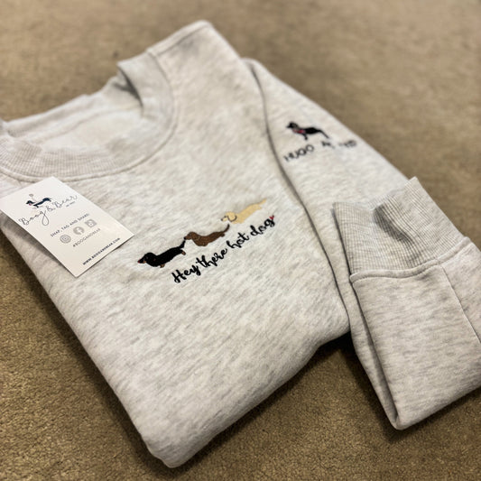 'Hey There Hotdog' Personalised Sweater