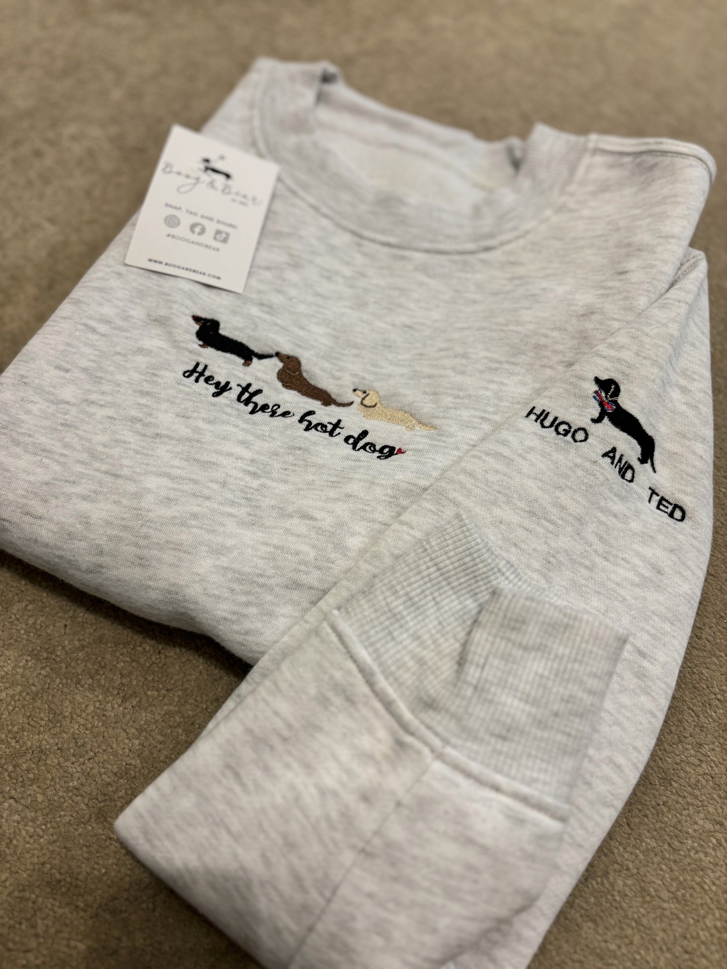 'Hey There Hotdog' Personalised Sweater