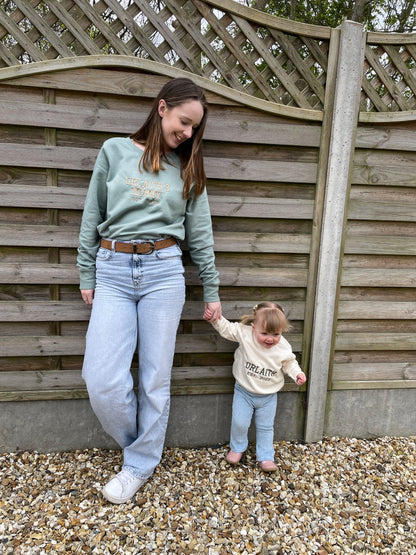 Mama and Me Personalised Varsity Mama Sweaters