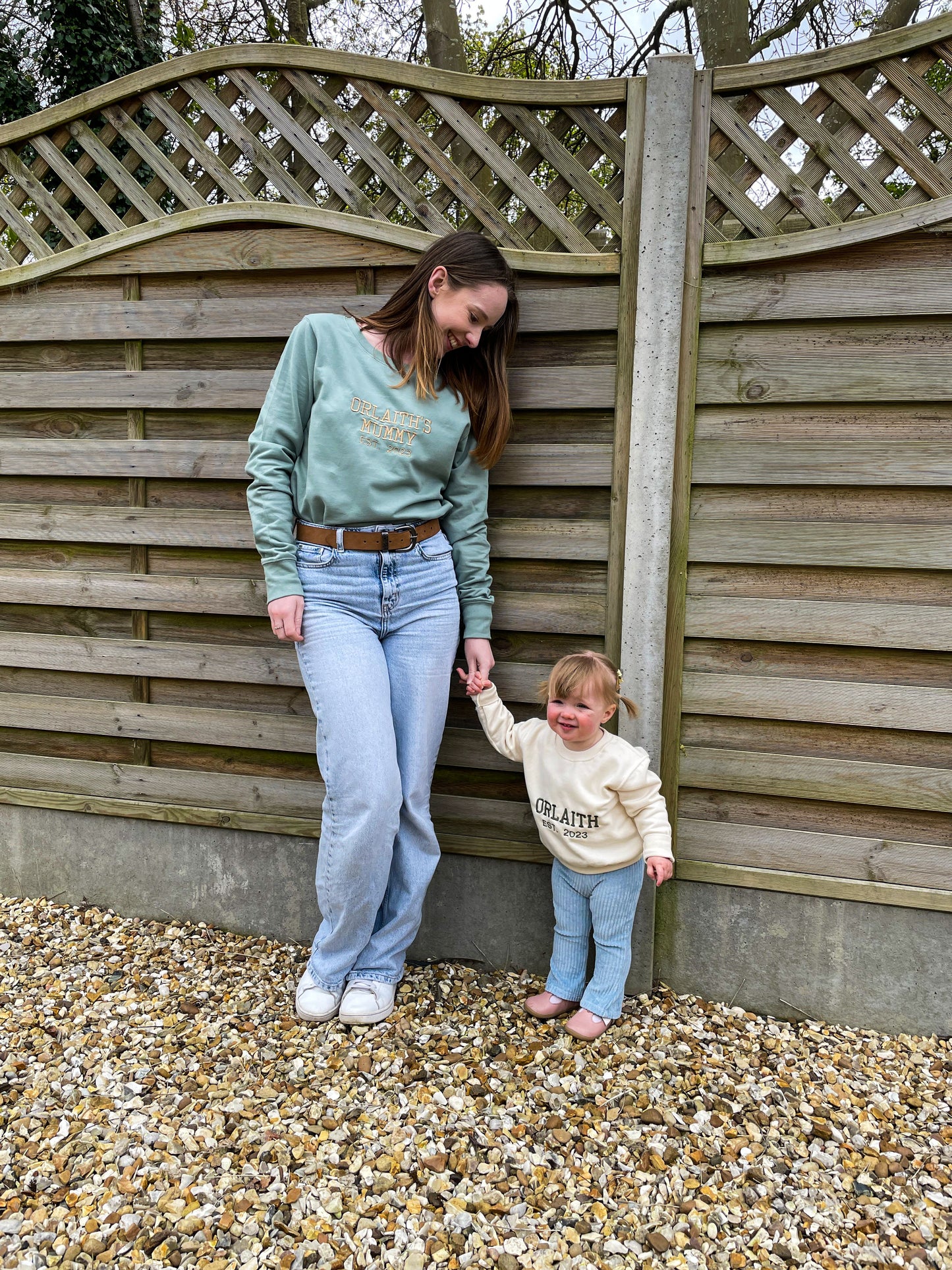 Mama and Me Personalised Varsity Mama Sweaters